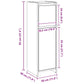 Bathroom Cabinet Artisan Oak Engineered Wood Compact