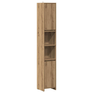 Bathroom Cabinet Artisan oak Engineered wood Tall