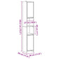 Bathroom Cabinet Artisan oak Engineered wood Tall