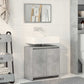 Bathroom Furniture Set Concrete Grey Engineered Wood, Glass Medium