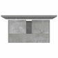 Bathroom Furniture Set Concrete Grey Engineered Wood, Glass Medium