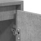 Bathroom Furniture Set Concrete Grey Engineered Wood, Glass Medium