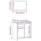 Bathroom Furniture Set Concrete Grey Engineered Wood, Glass Medium