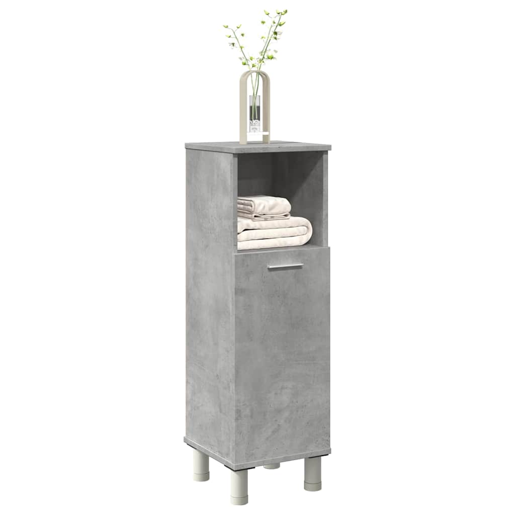 Bathroom Cabinet Concrete Grey Engineered Wood 11.8x11.8x37.4 in