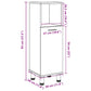 Bathroom Cabinet Artisan Oak Engineered Wood Slim