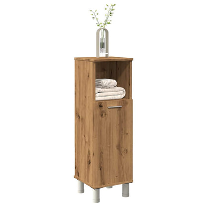Bathroom Cabinet Artisan Oak Engineered Wood Slim