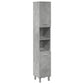 Bathroom Cabinet Concrete Grey Engineered wood Tall