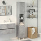 Bathroom Cabinet Concrete Grey Engineered wood Tall