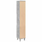Bathroom Cabinet Concrete Grey Engineered wood Tall