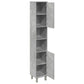 Bathroom Cabinet Concrete Grey Engineered wood Tall