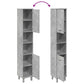 Bathroom Cabinet Concrete Grey Engineered wood Tall