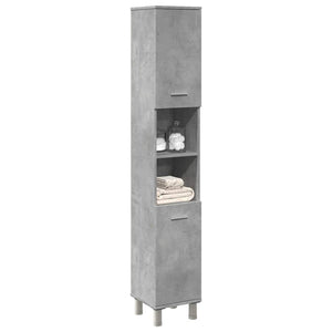 Bathroom Cabinet Concrete Grey Engineered wood Tall