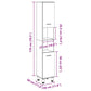 Bathroom Cabinet Old wood Engineered wood Tall Bathroom Cabinet