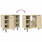 Bathroom Cabinet Sonoma oak Engineered wood Medium
