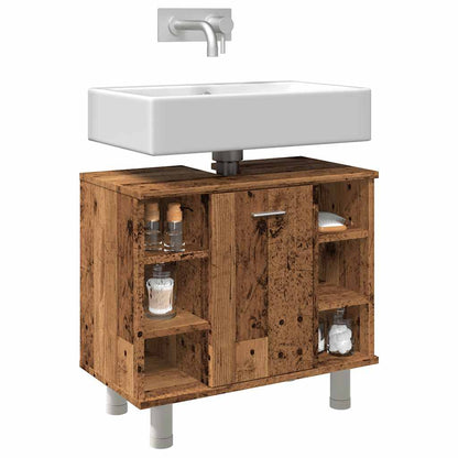 Bathroom Cabinet Old wood Engineered wood Medium Bathroom Cabinet