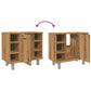 Bathroom Cabinet Artisan Oak Engineered wood Medium