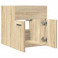 Bathroom Sink Cabinet Sonoma Oak Engineered wood Compact