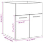 Bathroom Sink Cabinet Sonoma Oak Engineered wood Compact