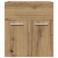Bathroom Sink Cabinet Artisan Oak Engineered Wood, Iron
