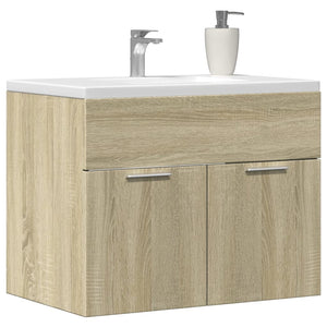 Sink Cabinet Sonoma Oak Engineered Wood Medium Bathroom Cabinet