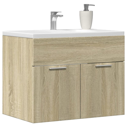 Sink Cabinet Sonoma Oak Engineered Wood Medium Bathroom Cabinet