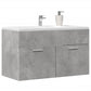 Sink Cabinet Concrete grey Engineered wood 31.5 x 15.2 x 18.1 in