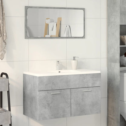 Sink Cabinet Concrete grey Engineered wood 31.5 x 15.2 x 18.1 in