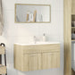 Bathroom Sink Cabinet Sonoma oak Engineered wood Standard Storage