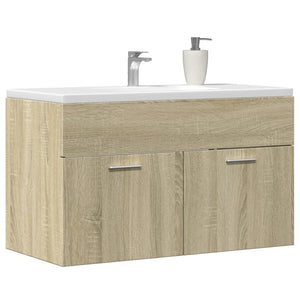 Bathroom Sink Cabinet Sonoma oak Engineered wood Standard Storage
