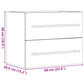 Sink Cabinet Concrete Grey Engineered Wood 23.6 x 15.2 x 18.9 in