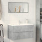 Bathroom Hanging Cabinet Concrete Grey Engineered wood