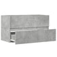 Bathroom Hanging Cabinet Concrete Grey Engineered wood