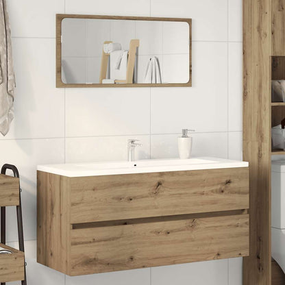 Sink Cabinet Artisan Oak Engineered Wood 39.4 x 15.2 x 17.7 in