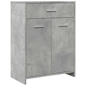 Bathroom Cabinet Concrete Grey Engineered Wood Stylish Unit