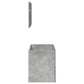 Bathroom Cabinet With Mirror Concrete Grey Engineered Wood 31.5 in