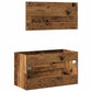 Bathroom Cabinet With Mirror Old Wood Engineered Wood Medium