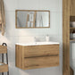Bathroom Cabinet With Mirror Artisan Oak Engineered Wood