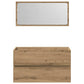 Bathroom Cabinet With Mirror Artisan Oak Engineered Wood