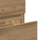 Bathroom Cabinet With Mirror Artisan Oak Engineered Wood