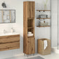 Bathroom Cabinet Artisan Oak Engineered Wood Tall