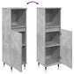 Bathroom Cabinet Concrete grey Engineered wood, iron Tall