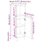 Bathroom Cabinet Concrete grey Engineered wood, iron Tall