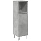 Bathroom Cabinet Concrete Grey Engineered Wood, Iron Tall