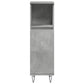 Bathroom Cabinet Concrete Grey Engineered Wood, Iron Tall