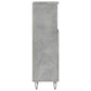 Bathroom Cabinet Concrete Grey Engineered Wood, Iron Tall