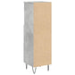 Bathroom Cabinet Concrete Grey Engineered Wood, Iron Tall