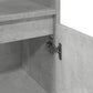 Bathroom Cabinet Concrete Grey Engineered Wood, Iron Tall