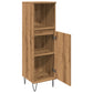Bathroom Cabinet Artisan oak Engineered wood, iron Tall