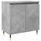 Bathroom Cabinet Concrete Grey Engineered Wood, Iron Medium
