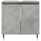 Bathroom Cabinet Concrete Grey Engineered Wood, Iron Medium